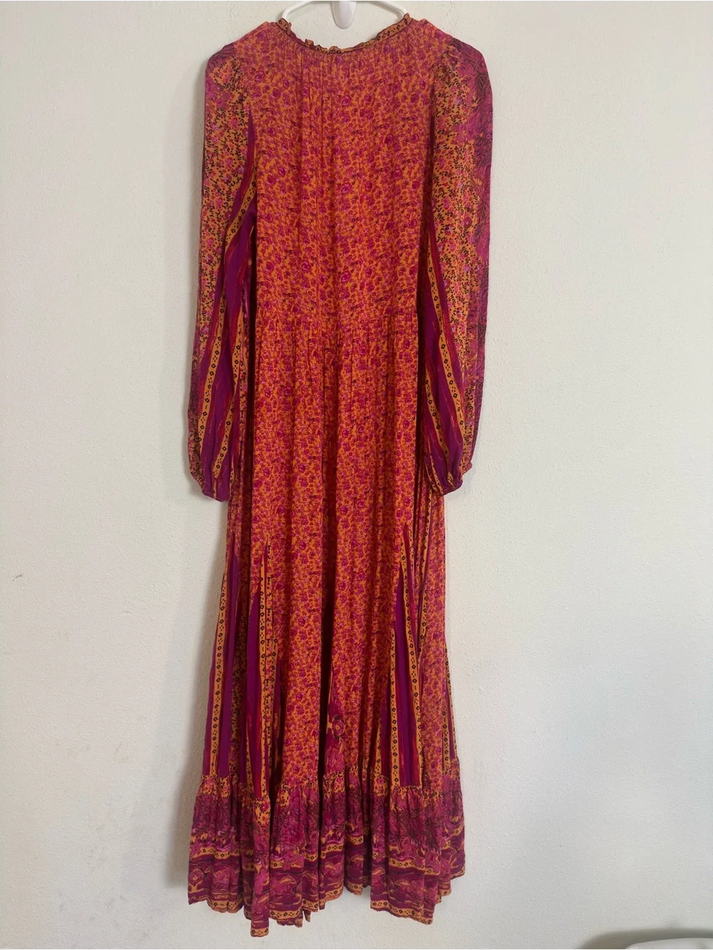 Free people happy feelings Boho long sleeve Maxi Dress
